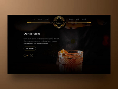 Top Level Bartending - Web Design and Wordpress Development bar bartender black dark dark ui drink food restaurant ui ux ui ux designer web web design web designer web developer web development wordpress wordpress design wordpress designer wordpress developer wordpress theme