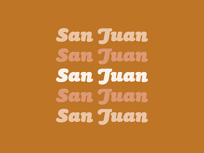 The beautiful, San Juan bold bold font clean colors design geometric graphic design letters repetition retro type typography