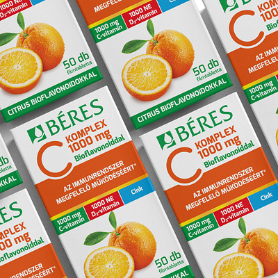 Béres C KOMPLEX vitamine packaging design csomagolastervezes cvitamin dietary supplement packagedesign packagingdesign vitaminpackaging