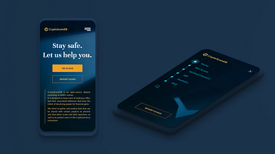 CryptoScamDB mobile blockchain crypto mobile ui ui ux
