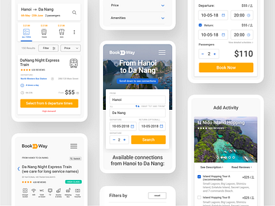 BookaWay - mobile mobile ui