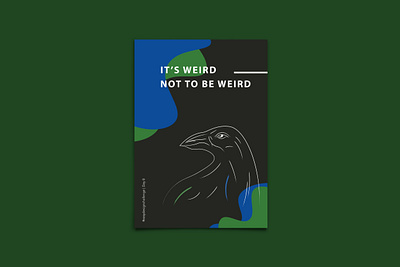 Weird - Poster Design - #easydesignchallenge illustration poster a day poster art poster challenge poster design raven strange vector weird