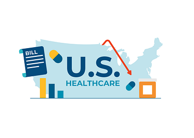 Healthcare bill charts healthcare medicine paper pills scroll