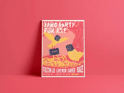 Yard Party for Art 2019 animation art branding concert drawing illustration logo poster screenprint shirts summer tickets