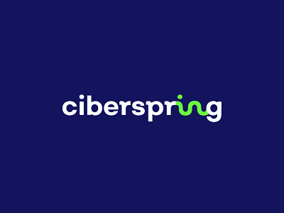 Ciberspring brand branding design spring type typography
