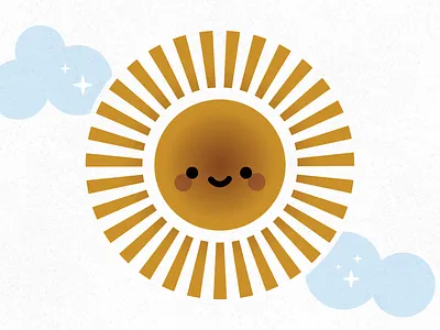 Motivational Monday! branding custom cute art design gold happy illustration inspiration monday motivation motivational monday rays stars stars and stripes sun sun rays sunshine texture vintage