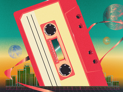 80's mix_poster design illustration poster art poster design vector
