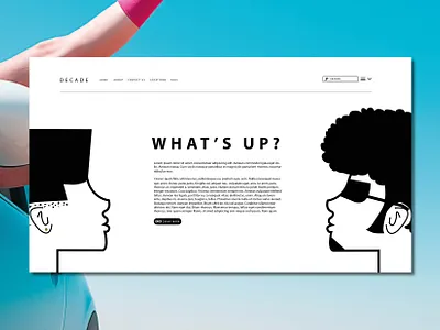 Decade - Landing Page animation brand identity branding branding design design designer graphic design illustration ui ux web webdesign websites