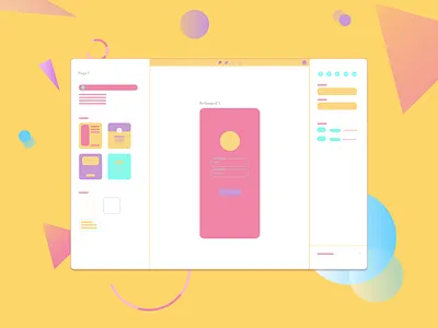 Wireframe for a wireframing tool challenge colourful colours design designslices wireframe