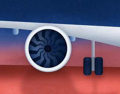 It's a bird, it's a plane...✈️ airplane design illustration illustration art illustration design jet jet engine vector