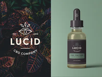 Lucid CBD Branding & Packaging brand brand identity branding cbd logo logo design minimal modern monoline packaging packaging design packaging mockup