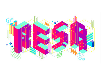 Isometric Lettering illustration isometric isometric illustration lettering typography typography design