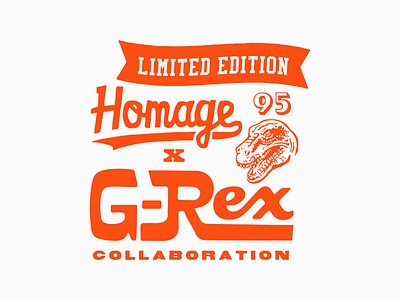 G-Rex Collaboration Treatment 95 cleveland cleveland browns dinosaur football football logo garrett myles myles garrett type type design vintage vintage logo