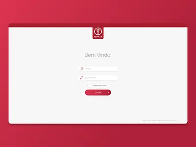 MONAF Login Screen admin adobe xd dashboad login saas sign in software ui
