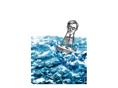 Floating blanckandwhite character art characterdesign comicart draw floating illustration illustration art ink wash pen art pencil drawing sea