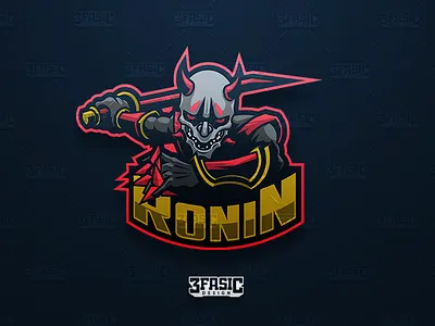 (FOR SALE)Ronin branding custom logo design drawing esport esportlogo illustration logo mascot mascot design mascotlogo ronin vector