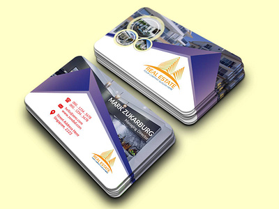 Real Estate Business Card adobe illustrator adobe photoshop brandidentity branding and identity corporate business card creative creative design illustration logo real estate restaurant business card