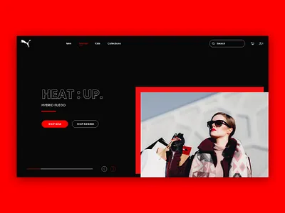 Fashion Website adobe xd design fashion flat illustration landing page concept landing page design landing page ui photoshop portfolio typography ui ux vector