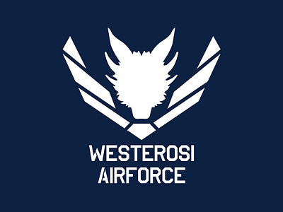 Westerosi Airforce airforce design dragons game of thrones got hbo illustration logo vector