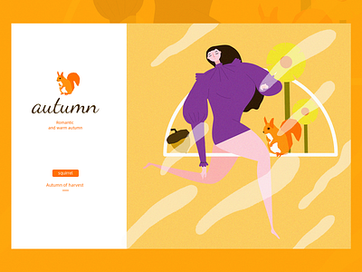 autumn design good illustration ui ux web website