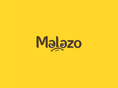 Modern Typography logo for Malazo angry logo logodesign logos malazo modern mood typo typogaphy typographic typography art typography logo yellow