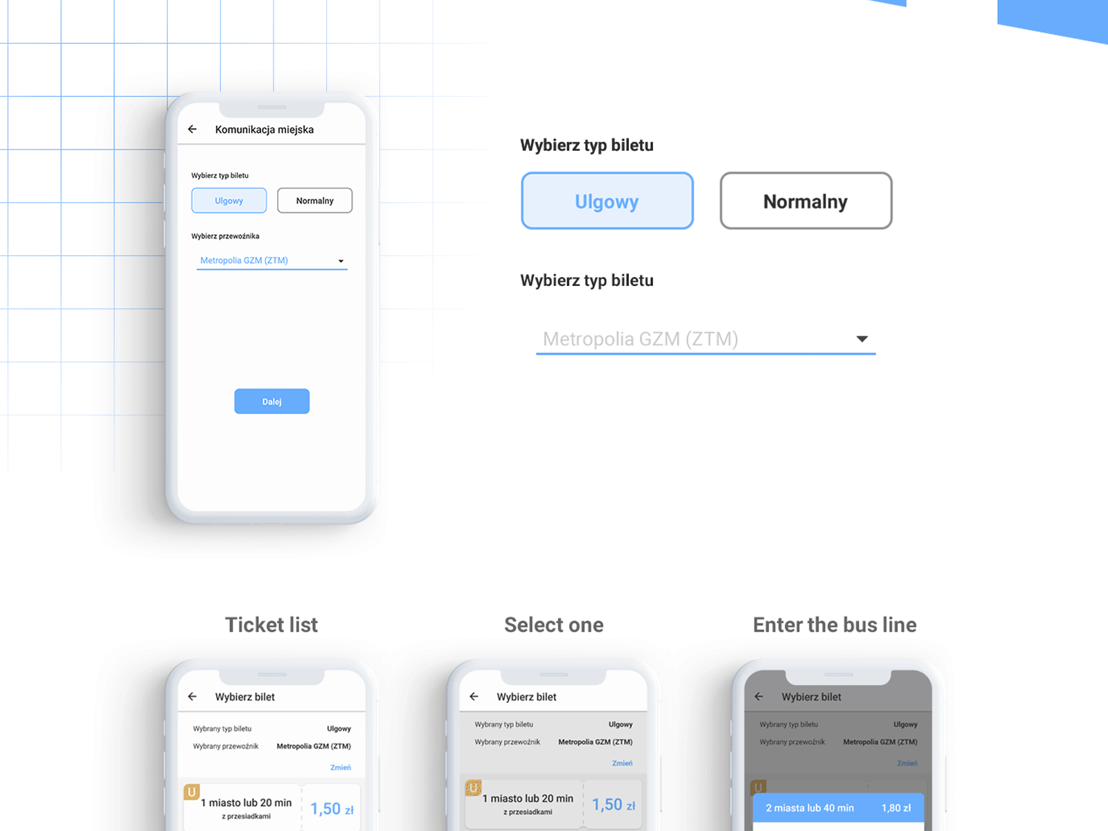 Ticket Purchase App app communication mobile ui ux