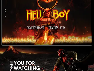 Hellboy design graphic desgin typography ui ux website