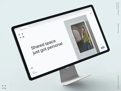 ROOM business clean corporate design desktop ecommerce fullscreen grid interaction landing layout minimal product site typography ui ux web website whitespace