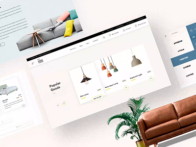 Online E-commerce furniture store in Miami, US animation branding furniture design furniture store furniture website ikea miami sofa typography ui us