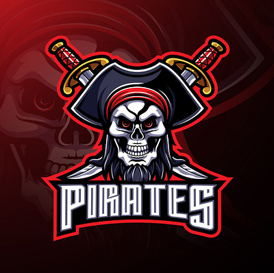 Pirates mascot gaming logo design branding design esport esports game design graphic design illustration logo mascot logo pirates