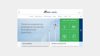 CEMEX Energy Website branding cemex colors energy graphicdesign icons interaction logo logotype mexico web webdesig website website design