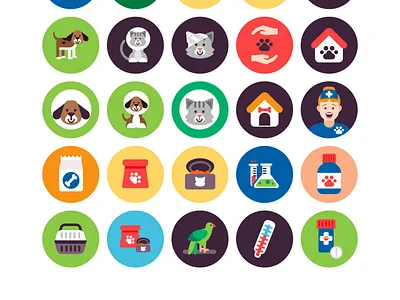 50 Veterinary Services Icons doctor filled healthcare icon icon set icons icons pack line minimalist outlines pet service icons stroke thin vector