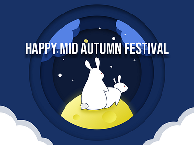 Rabbit illustration ui