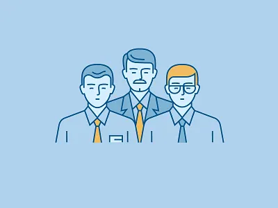 Icon for Phosagro business companion glasses icon illustration man office partner science scientist shirt tie