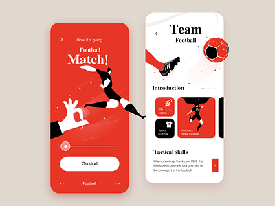 The football match football sketch ui design