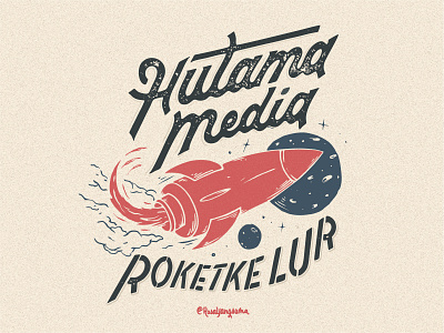 Hutama Media americandesign customlettering designstudio handdrawn handlettering illustration inspiration lettering logotype rysdsgstd vintagedesign vintagelogo