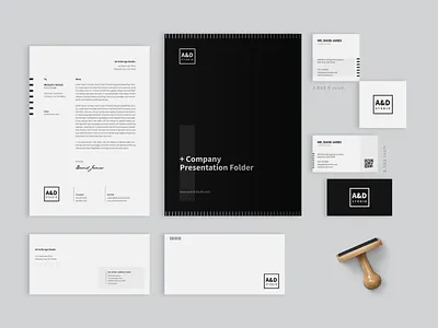 Minimal Corporate Identity Pack branding business corporate corporate business card corporate design corporate pack elegant flyer folder identity identity branding identity design identity set idvoice layout letterhead multipurpose professional simple templates