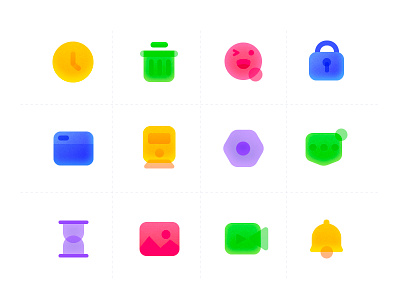 colorful icons color icon