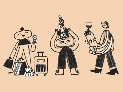 Empower Money Personalities character characterdesign fintech illustration illustration process illustrator marketing marketing campaign product illustration quiz quiz types