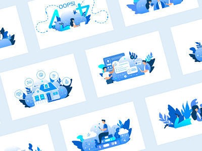 Illustration for e·pilot 404 business character energy flat home illustration product design uiux