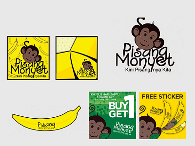 Pisang Monyet Branding Design 3dsmax modelling book cover book cover design branding design design booth exebithion illustration logo modelling print ads product product design