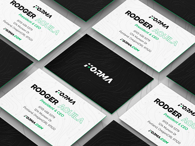 Forma business cards branding branding design business card design fitness logo mockup supplement