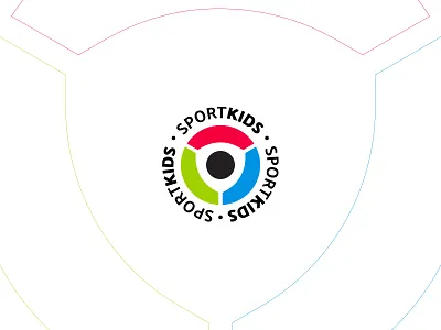 SportKids circle creative icon kids logo logotype mark shield sport логотип