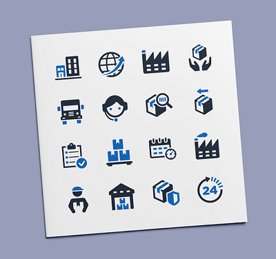 Delivery & Shipping Icons business delivery icon icon design icon set icons logistics manufacturing product shipping