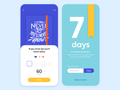 Mobile app - Smart Note app clean colors design minimal mobile smart typogaphy ui ux