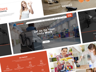Master Class Cleaning Group Pty Ltd - Web Presentation design graphic design icon identity logo typography ui ux vector web