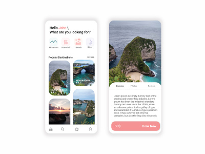 Bali Trip App bali indonesia tour travel trip ui ux web