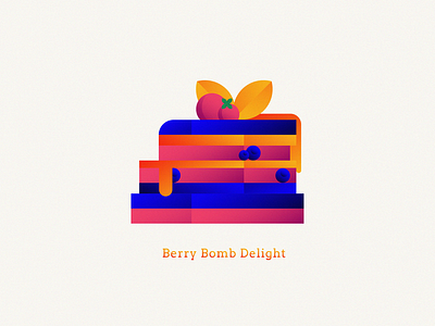 Berry Bomb Delight 2019 adobe branding cake caramel cookies cuisine culinary cupcake editorial editorial art food gradient graphic design illustration nikola obradovic recipe sweet vector webdesign