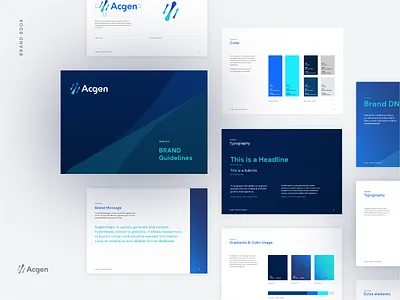 ACGEN - Branding analytical branding columbia university data design genetics indicius logo scientific