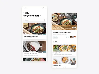 Delivery app app app design breakfast delivery design food food app ios iphone meal mobile mobile app ui ux